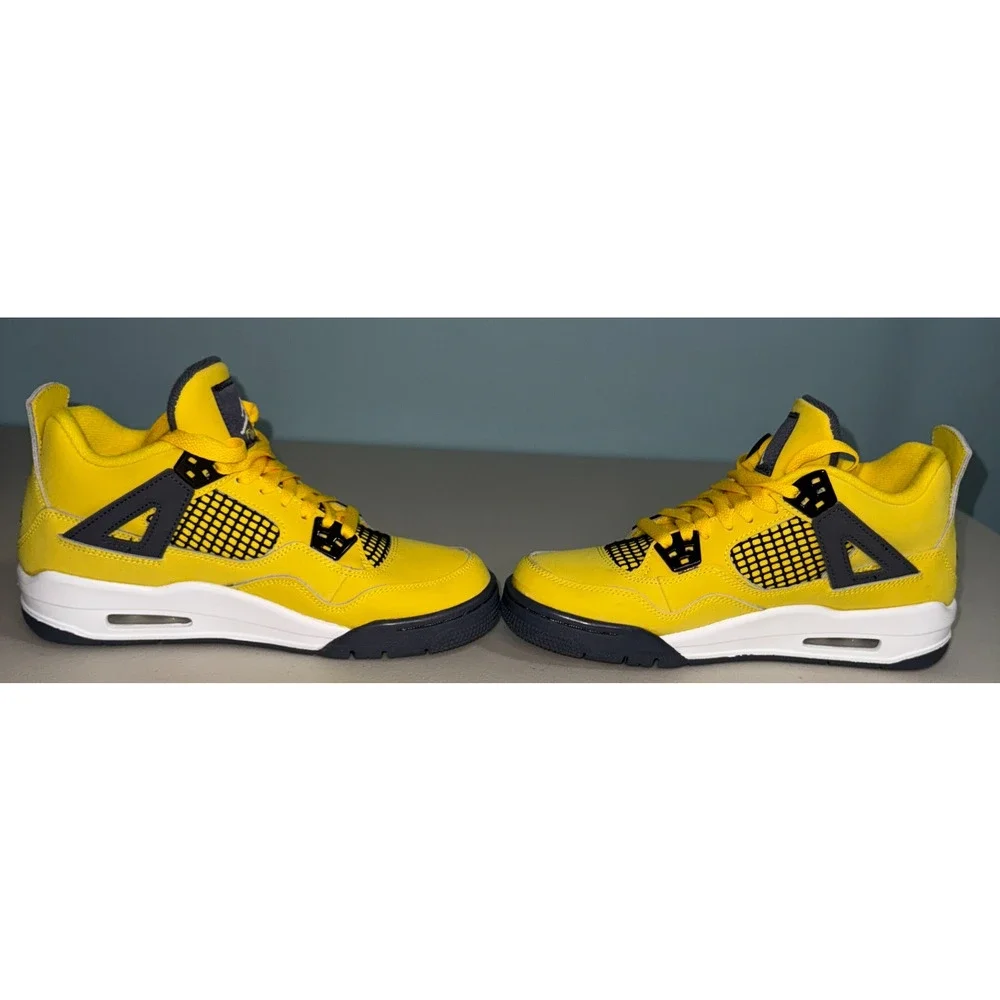 Jordan 4 Size 6Y Lightning‎ Grade School 408452-700 Air Jordan Retro Womens 7.5